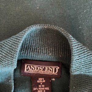 Lands End 100% Merino wool mens sweater - M
